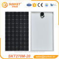 factory directly selling high efficiency Mono 270w roof solar panel